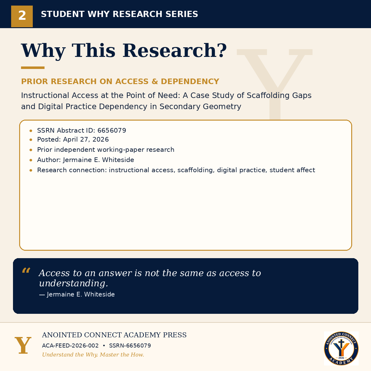 Why This Research?