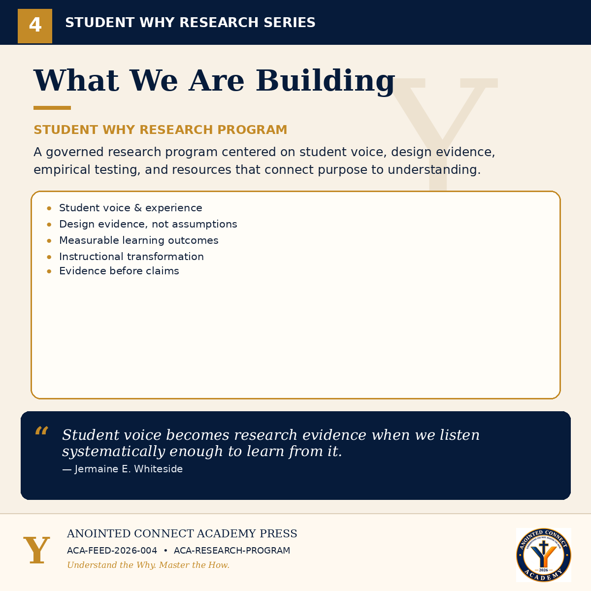 What We Are Building